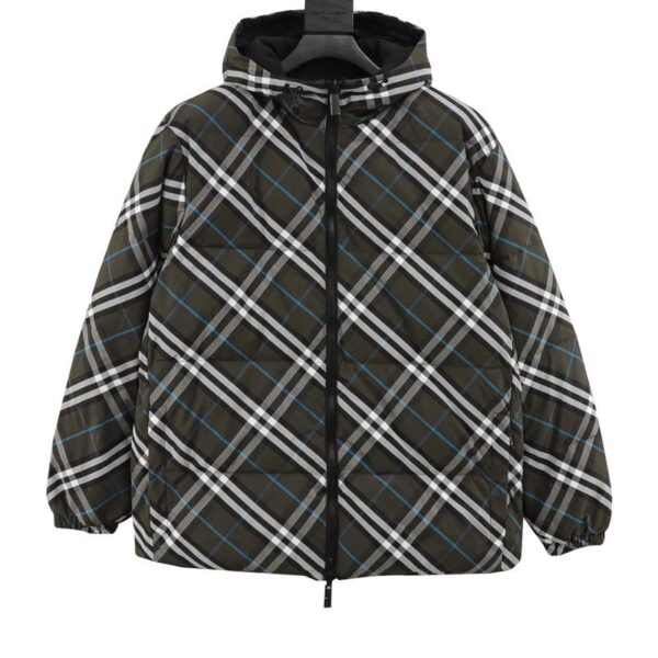 designer,replica,clothing,fake,1:1,lv,luxury,high quality Burberry plaid reversible down jacket (1060)