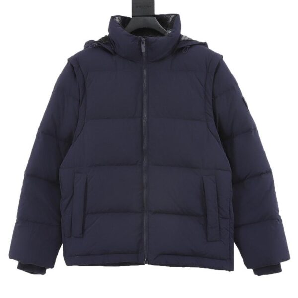 designer,replica,clothing,fake,1:1,lv,luxury,high quality Burberry detachable sleeve hood down jacket (1583)
