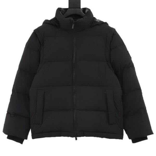 designer,replica,clothing,fake,1:1,lv,luxury,high quality Burberry detachable sleeve hood down jacket (2615)
