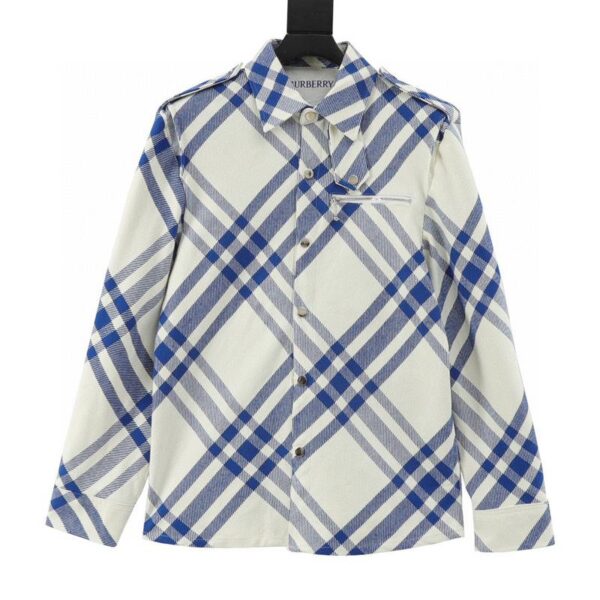 designer,replica,clothing,fake,1:1,lv,luxury,high quality Burberry diagonal striped checkered classic jacket (A6DC)