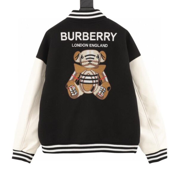 designer,replica,clothing,fake,1:1,lv,luxury,high quality Burberry classic embroidered bear LOGO baseball jacket jacket (5CF2)