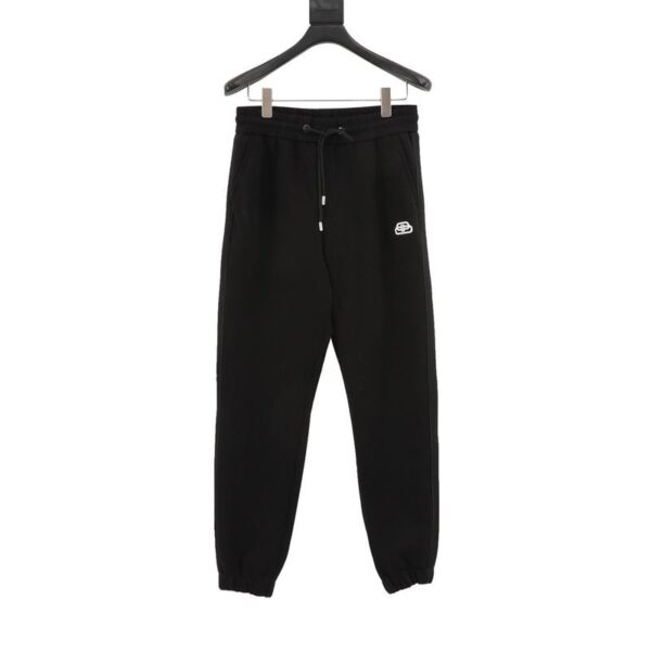 designer,replica,clothing,fake,1:1,lv,luxury,high quality Balenciaga lock embroidered web trousers (8EFendi)
