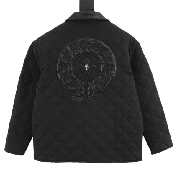 designer,replica,clothing,fake,1:1,lv,luxury,high quality Chrome Hearts cross Sanskrit embroidered lapel cotton jacket (598D)
