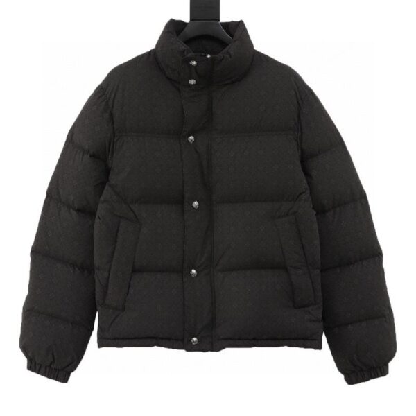 designer,replica,clothing,fake,1:1,lv,luxury,high quality Chrome Hearts dark pattern jacquard down jacket (3E54)