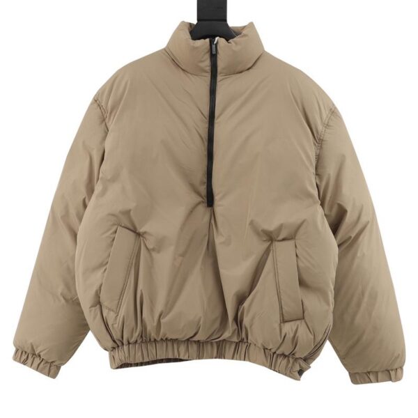 designer,replica,clothing,fake,1:1,lv,luxury,high quality FEAR OF GOD ESSENTIALS Half-Zip Autumn and Winter Cotton Bread Jackets (D659)