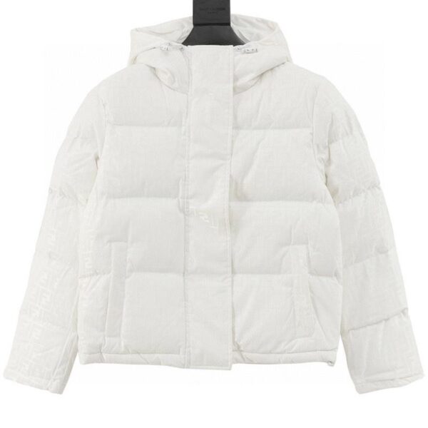 designer,replica,clothing,fake,1:1,lv,luxury,high quality Fendi FF dark pattern jacquard down jacket (B1DB)