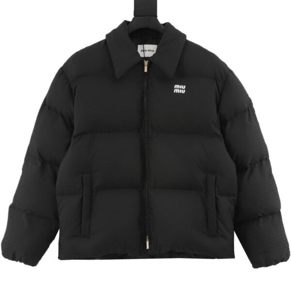 designer,replica,clothing,fake,1:1,lv,luxury,high quality MiuMiu new jacquard all-over lapel down jacket (0832)