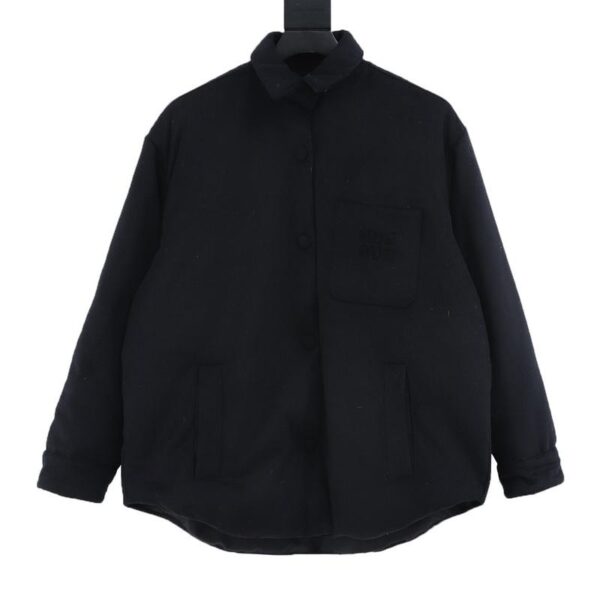 designer,replica,clothing,fake,1:1,lv,luxury,high quality MiuMiu velvet pocket cashmere down jacket (CBCeline)