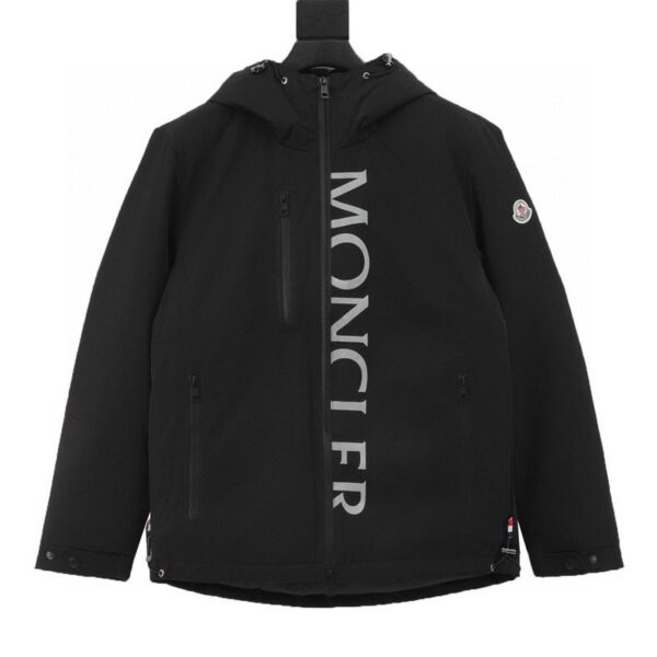 designer,replica,clothing,fake,1:1,lv,luxury,high quality Moncler reflective lettering down jacket (5CA0)