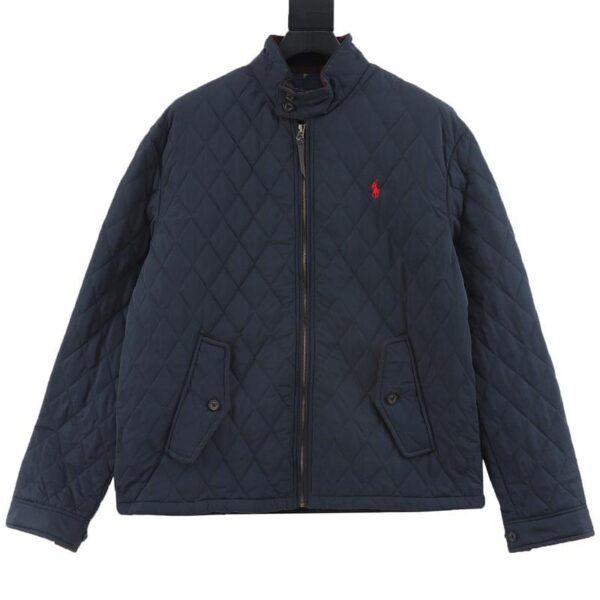 designer,replica,clothing,fake,1:1,lv,luxury,high quality Ralph Lauren R57 pony logo diamond stand collar cotton jacket (71FC)