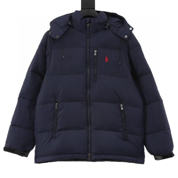 designer,replica,clothing,fake,1:1,lv,luxury,high quality Ralph Lauren zipper hooded embroidered down jacket (1Fendi 3)