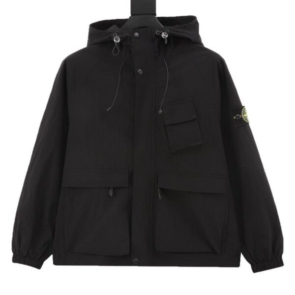 designer,replica,clothing,fake,1:1,lv,luxury,high quality Stone Island functional zipper hooded jacket (8310)