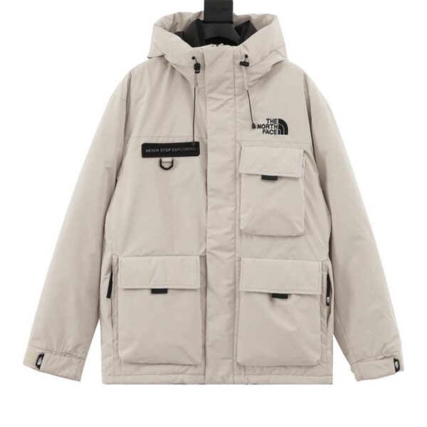 designer,replica,clothing,fake,1:1,lv,luxury,high quality The North Face multi-pocket workwear hooded down jacket (8940)