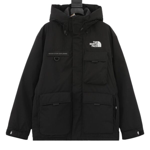 designer,replica,clothing,fake,1:1,lv,luxury,high quality The North Face multi-pocket workwear hooded down jacket (F0AD)