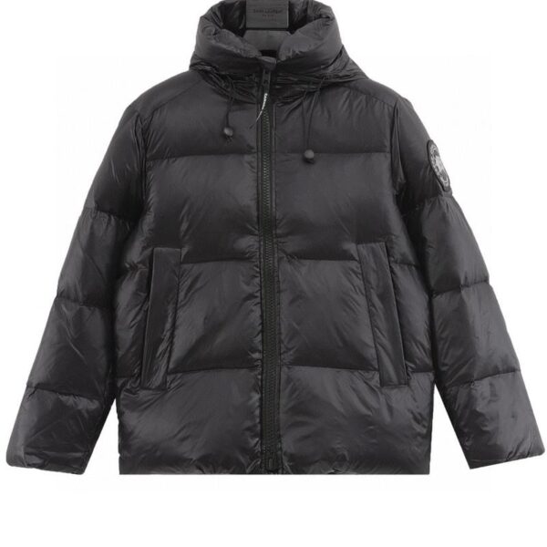 designer,replica,clothing,fake,1:1,lv,luxury,high quality Canada Goose Classic Black Label Hooded Down Jacket (B534)
