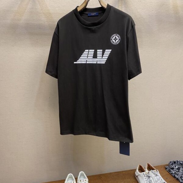 designer,replica,clothing,fake,1:1,lv,luxury,high quality LV 25 new spring product loose short-sleeved T-shirt (0D88)
