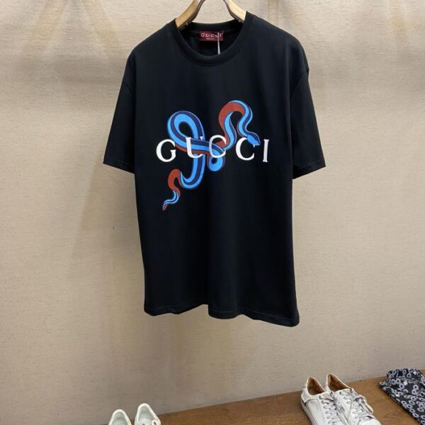 designer,replica,clothing,fake,1:1,lv,luxury,high quality Gucci lettered short-sleeved T-shirt (7B18)
