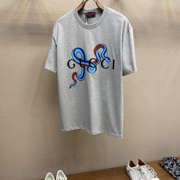 designer,replica,clothing,fake,1:1,lv,luxury,high quality Gucci lettered short-sleeved T-shirt (E071)