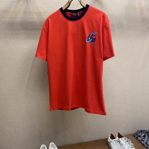 designer,replica,clothing,fake,1:1,lv,luxury,high quality Gucci Gucci 25 series new printed short-sleeved T-shirt (8959)