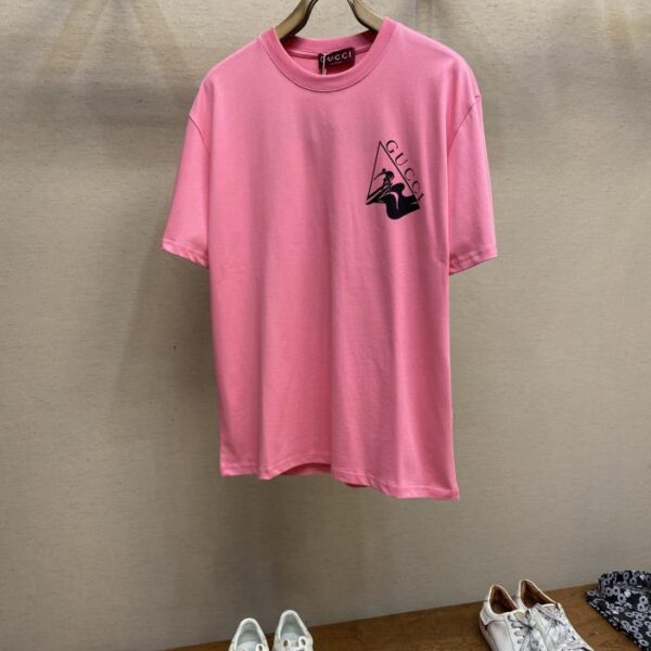 designer,replica,clothing,fake,1:1,lv,luxury,high quality Gucci 25SS new pattern letter logo printed round neck T-shirt short sleeves (B423)
