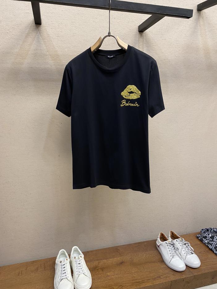 designer,replica,clothing,fake,1:1,lv,luxury,high quality Balmain cotton stretch cotton short-sleeved T-shirt (050F) designer,replica,clothing,fake,1:1,lv,luxury,high quality Balmain cotton stretch cotton short-sleeved T-shirt (050F)