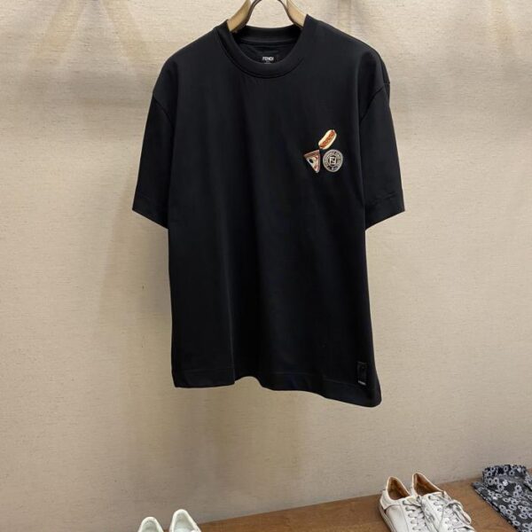 designer,replica,clothing,fake,1:1,lv,luxury,high quality Fendi short-sleeved T-shirt for men and women (38D3)