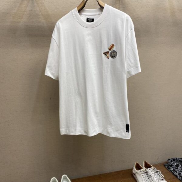designer,replica,clothing,fake,1:1,lv,luxury,high quality Fendi short-sleeved T-shirt for men and women (DA5B)