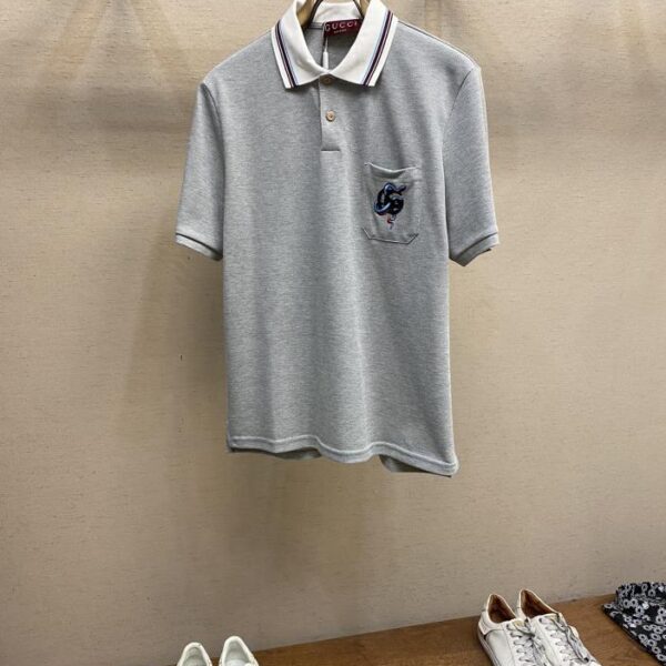 designer,replica,clothing,fake,1:1,lv,luxury,high quality Gucci short-sleeved polo shirt for men and women (F19C)
