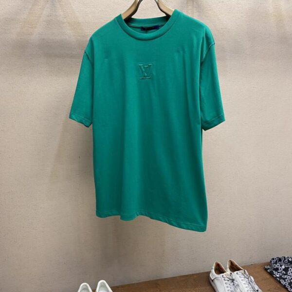 designer,replica,clothing,fake,1:1,lv,luxury,high quality LV 3D embossed couple style short sleeves (D1EC)