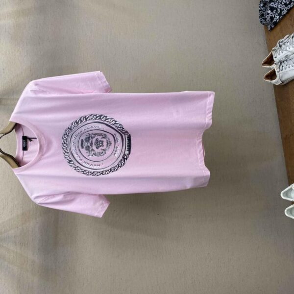 designer,replica,clothing,fake,1:1,lv,luxury,high quality Versace 25 spring and summer new CHAIN ​​CRES pattern short-sleeved T-shirt (F18F)