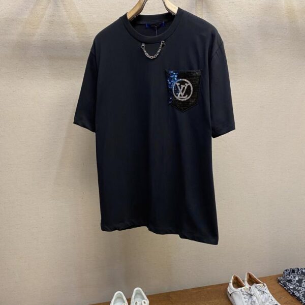 designer,replica,clothing,fake,1:1,lv,luxury,high quality LV LV men’s and women’s tee T-shirts spring and summer new style (4AD2)