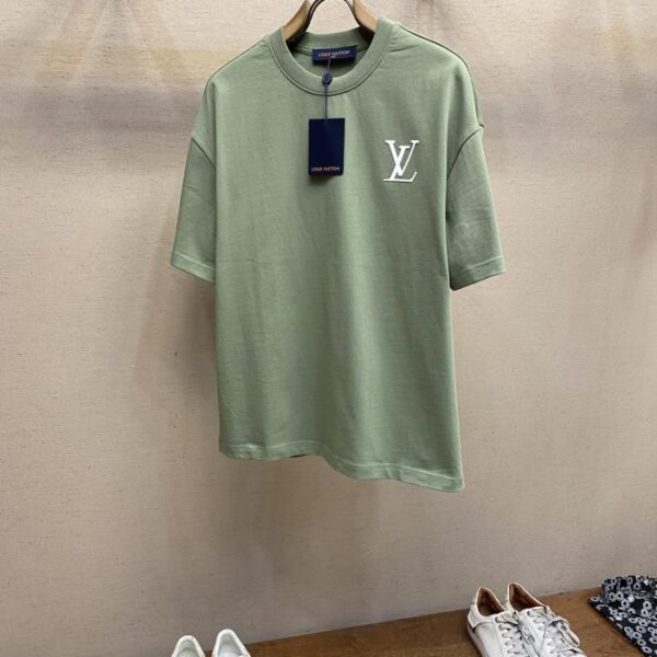 designer,replica,clothing,fake,1:1,lv,luxury,high quality LV pure cotton stretch cotton short-sleeved T-shirt (5748)