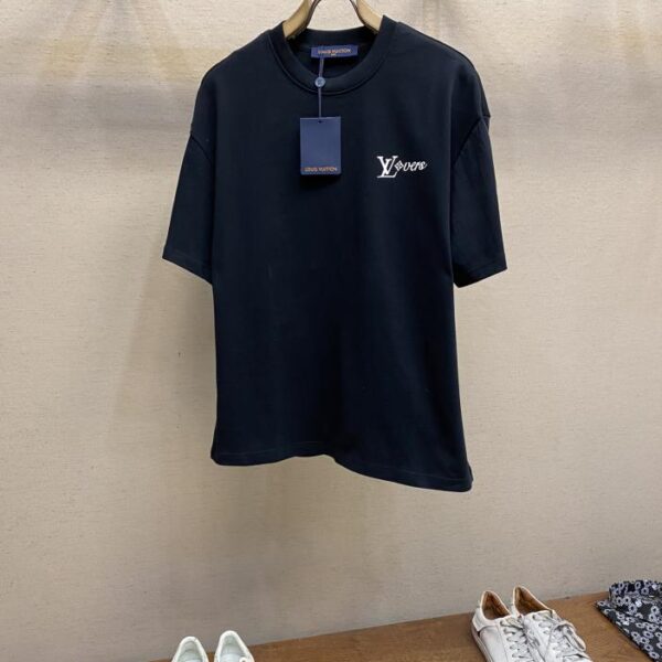 designer,replica,clothing,fake,1:1,lv,luxury,high quality LV pure cotton stretch cotton short-sleeved T-shirt (65F3)