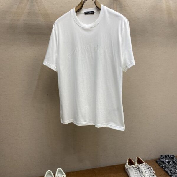 designer,replica,clothing,fake,1:1,lv,luxury,high quality DG 25ss new embroidered logo short sleeves (D1F5)