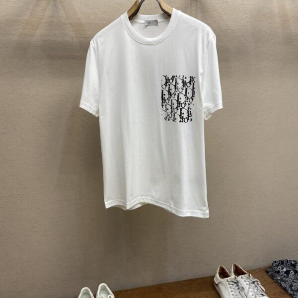 designer,replica,clothing,fake,1:1,lv,luxury,high quality Dior 25ss new printed logo short sleeves (015B)