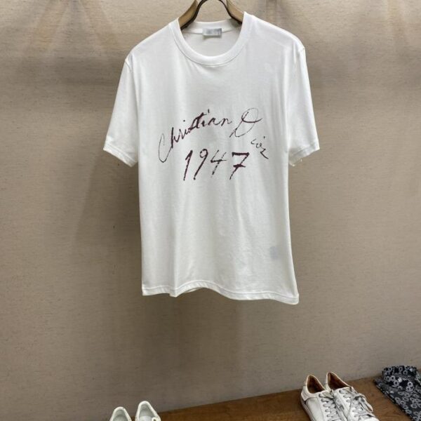 designer,replica,clothing,fake,1:1,lv,luxury,high quality Dior 25ss new printed logo short sleeves (4862)