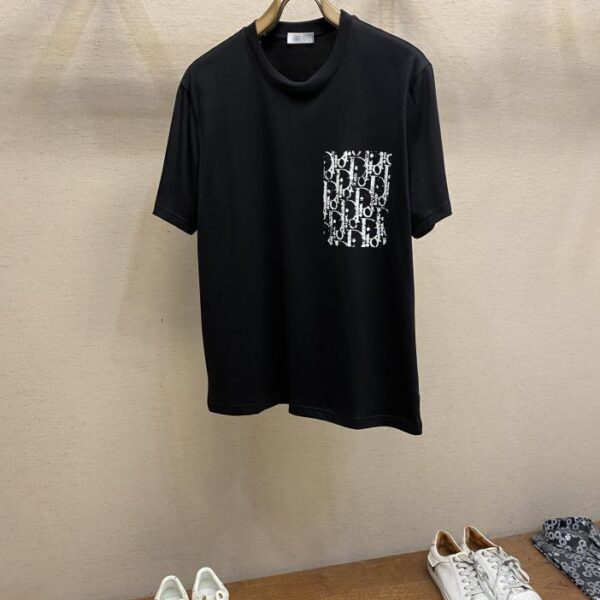 designer,replica,clothing,fake,1:1,lv,luxury,high quality Dior 25ss new printed logo short sleeves (D8D2)