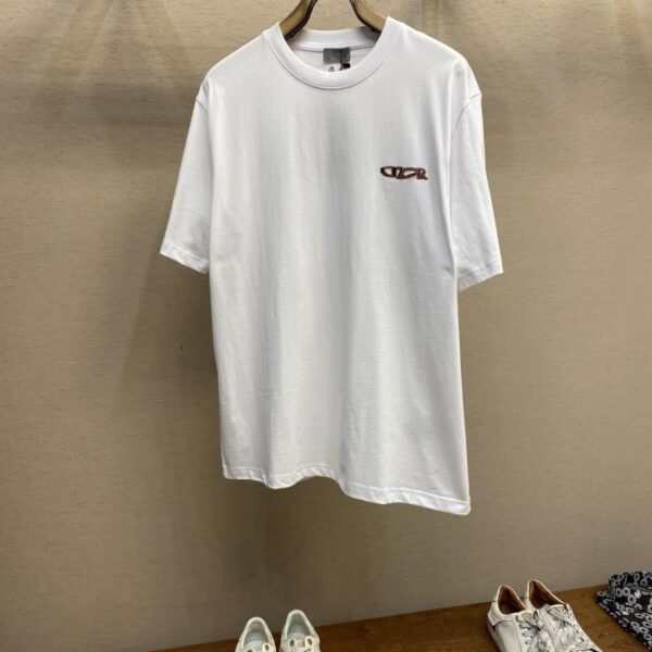 designer,replica,clothing,fake,1:1,lv,luxury,high quality Dior CD contrasting letter T-shirt (3E2A)