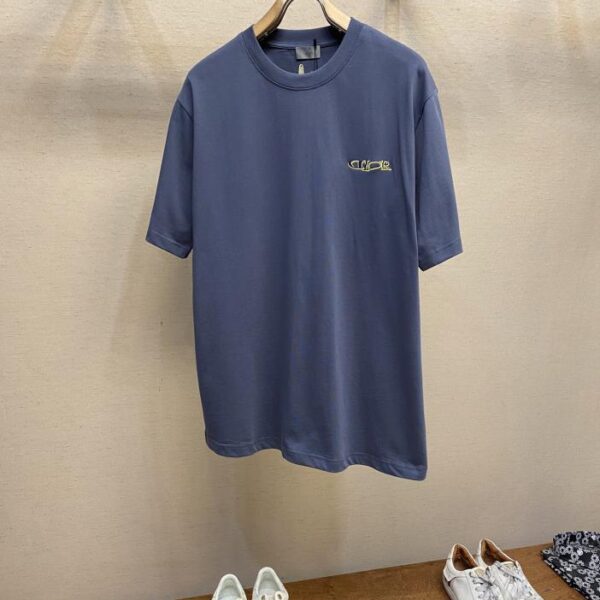 designer,replica,clothing,fake,1:1,lv,luxury,high quality Dior CD contrasting letter T-shirt (F473)