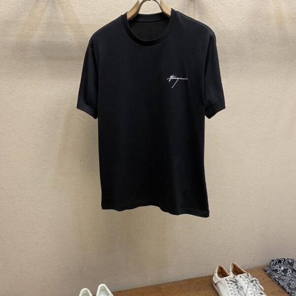 designer,replica,clothing,fake,1:1,lv,luxury,high quality Ferragamo 25ss new embroidered logo short sleeves (061A)