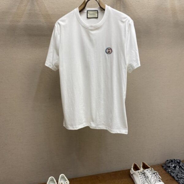 designer,replica,clothing,fake,1:1,lv,luxury,high quality Givenchy 23ss new embroidered logo short sleeves (FC9F)