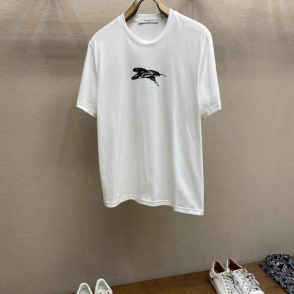designer,replica,clothing,fake,1:1,lv,luxury,high quality Givenchy 23ss new printed logo short sleeves (646F)