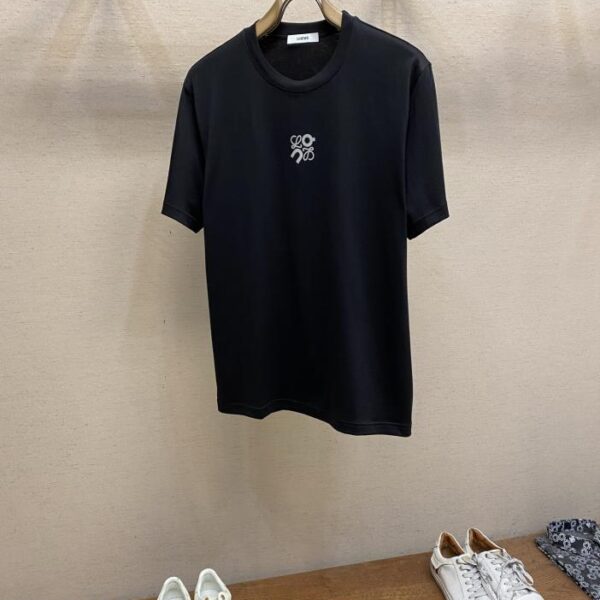 designer,replica,clothing,fake,1:1,lv,luxury,high quality Loewe 25ss new embroidered logo short sleeves (5F9A)