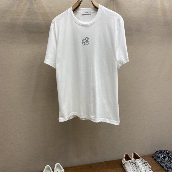 designer,replica,clothing,fake,1:1,lv,luxury,high quality Loewe 25ss new embroidered logo short sleeves (60FA)