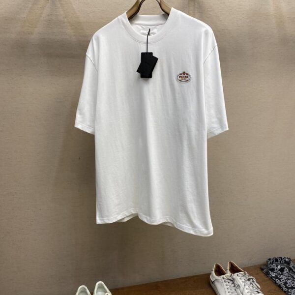 designer,replica,clothing,fake,1:1,lv,luxury,high quality Prada basic cotton T-shirt 25SS new product (8D12)