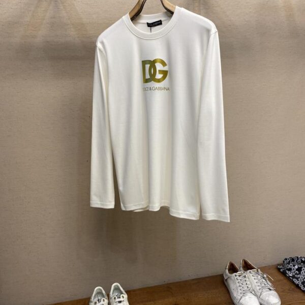 designer,replica,clothing,fake,1:1,lv,luxury,high quality DG unisex round neck long-sleeved T-shirt (2B0F)