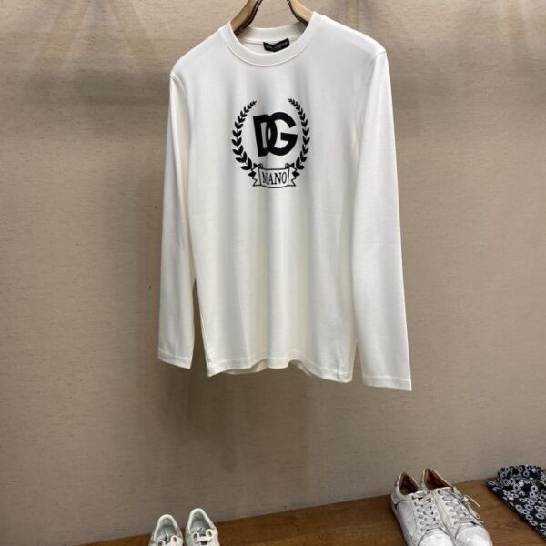 designer,replica,clothing,fake,1:1,lv,luxury,high quality DG unisex round neck long-sleeved T-shirt (4429)
