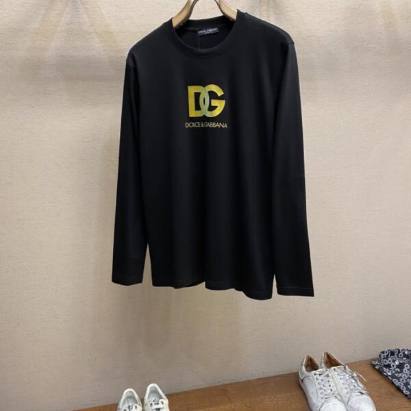 designer,replica,clothing,fake,1:1,lv,luxury,high quality DG unisex round neck long-sleeved T-shirt (7AEF)
