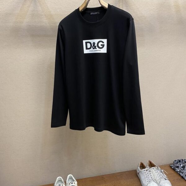 designer,replica,clothing,fake,1:1,lv,luxury,high quality DG unisex round neck long-sleeved T-shirt (ABB3)