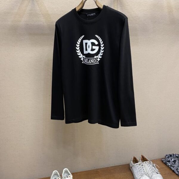 designer,replica,clothing,fake,1:1,lv,luxury,high quality DG unisex round neck long-sleeved T-shirt (D1BA)